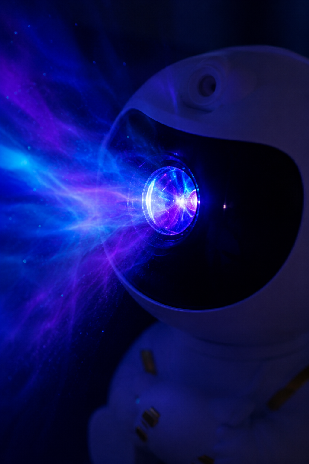 Gros plan du Projecteur Galaxie Astronaute