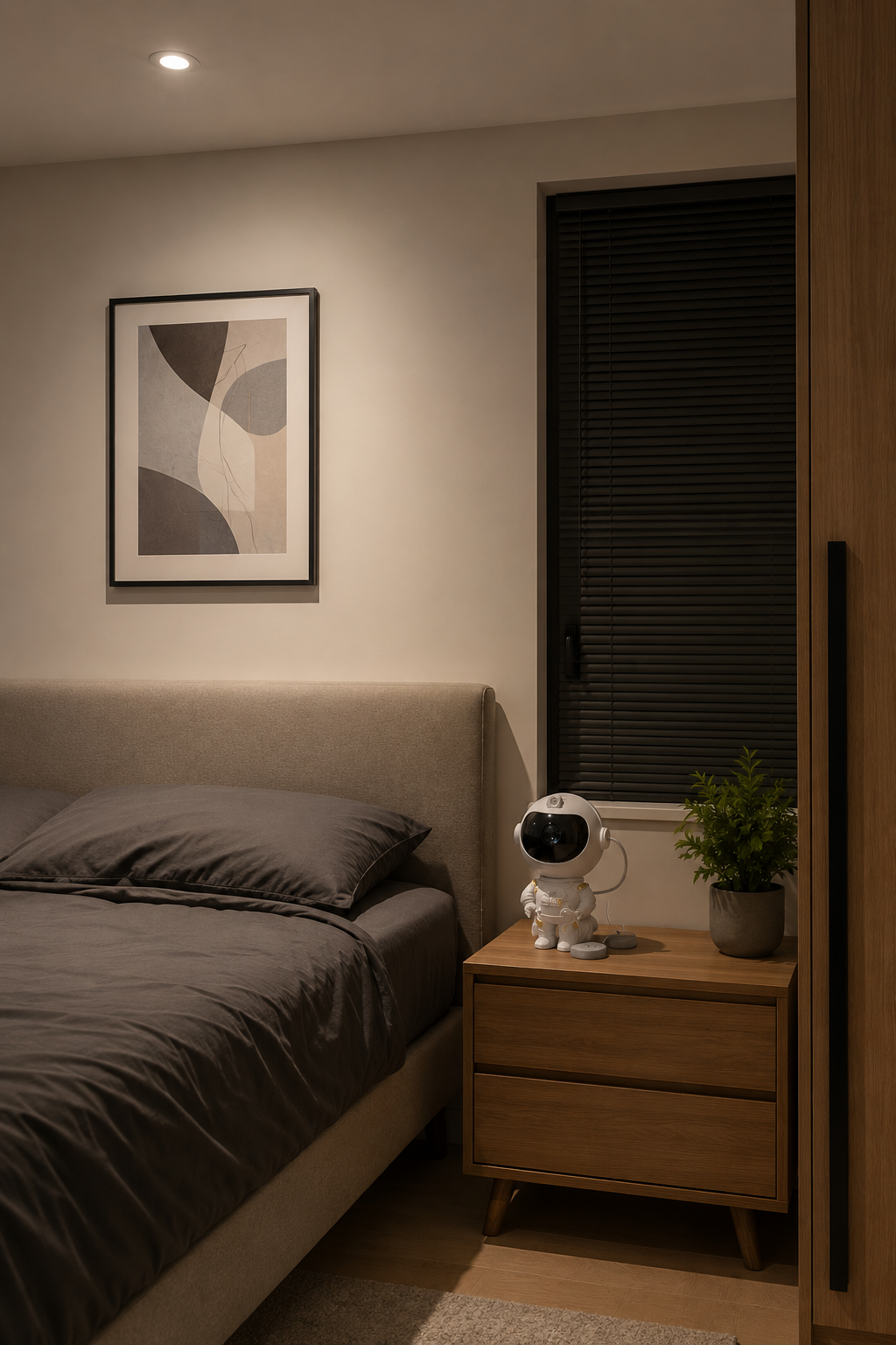 Chambre avant utilisation du projecteur